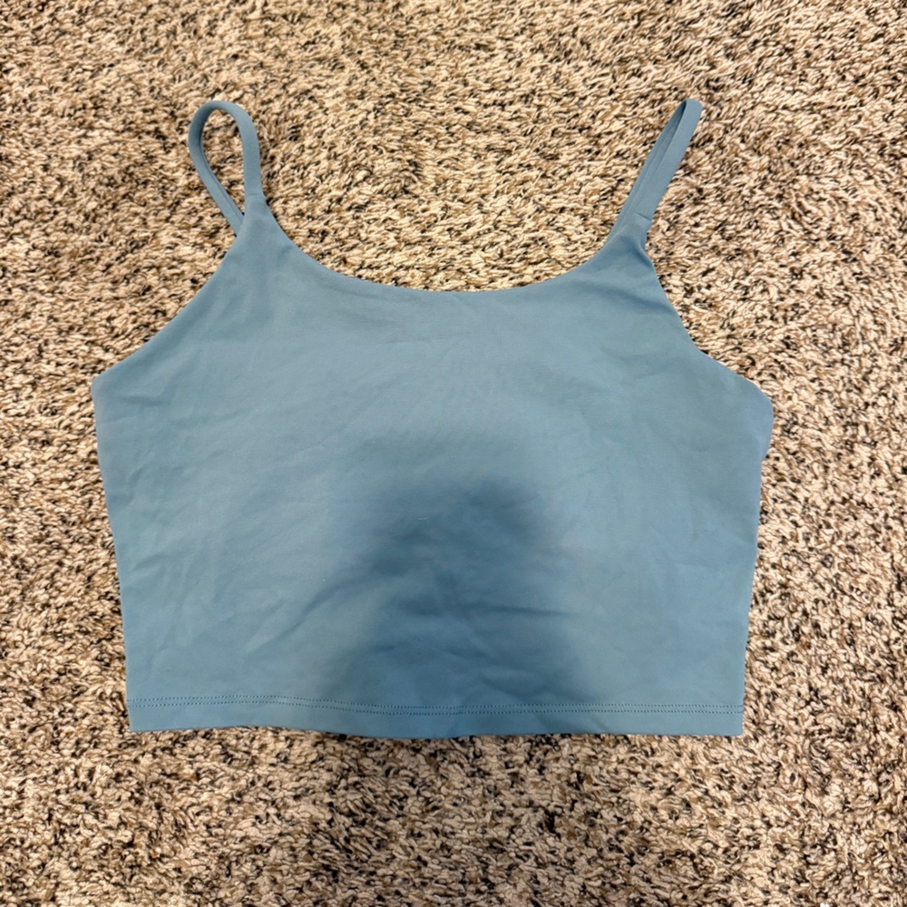 Meas Active Blue Crop Top